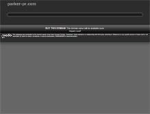 Tablet Screenshot of parker-pr.com